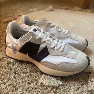 New Balance White and Black Men's Sneakers